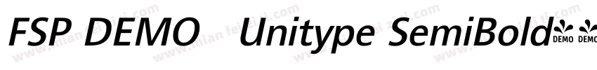 FSP DEMO   Unitype SemiBold字体转换